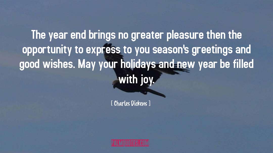 Charles Dickens Quotes: The year end brings no