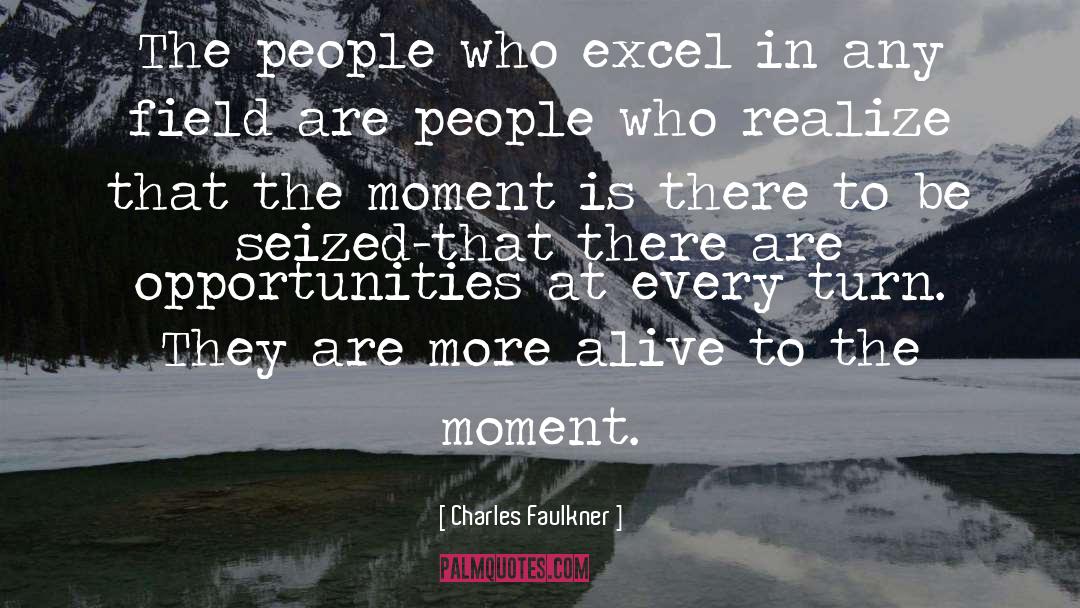 Charles Faulkner Quotes: The people who excel in