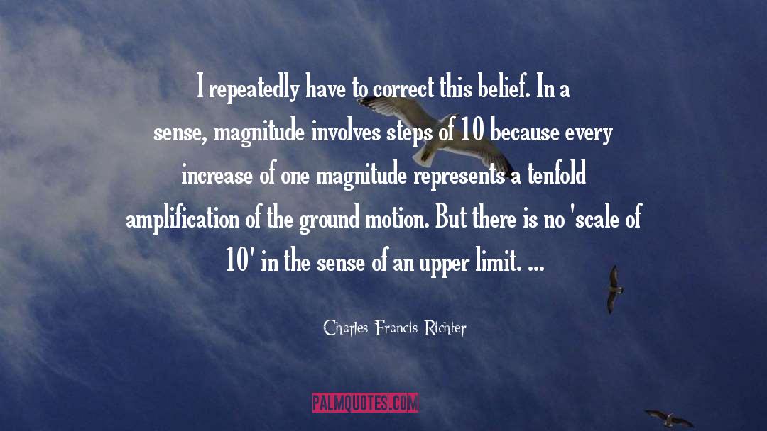 Charles Francis Richter Quotes: I repeatedly have to correct