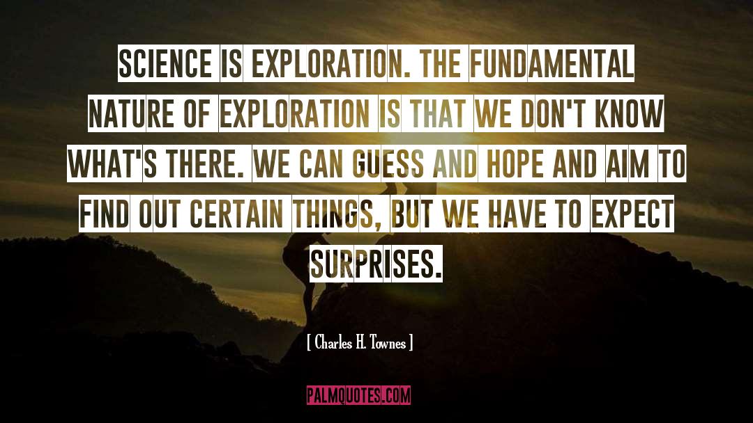 Charles H. Townes Quotes: Science is exploration. The fundamental