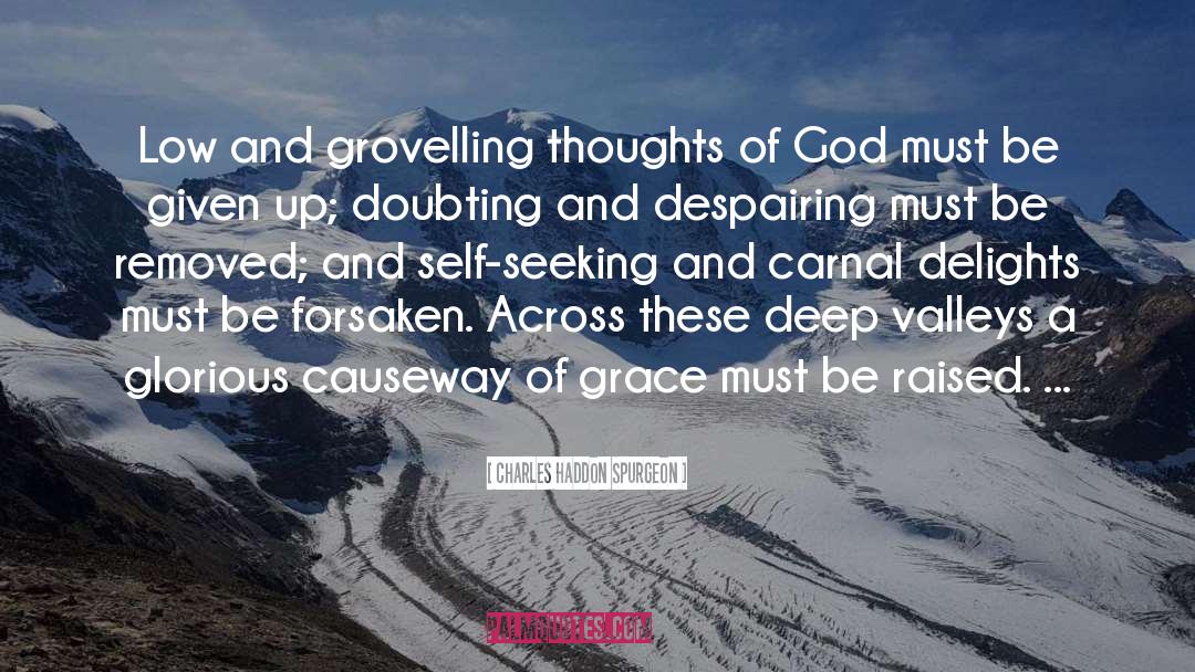 Charles Haddon Spurgeon Quotes: Low and grovelling thoughts of