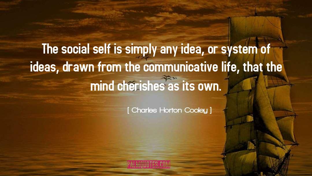 Charles Horton Cooley Quotes: The social self is simply