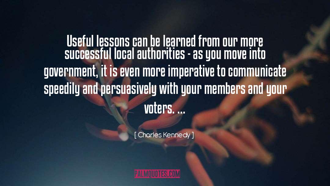 Charles Kennedy Quotes: Useful lessons can be learned