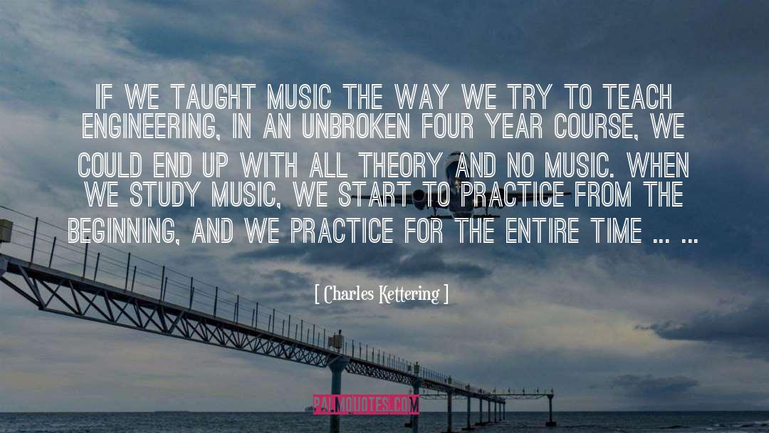 Charles Kettering Quotes: If we taught music the