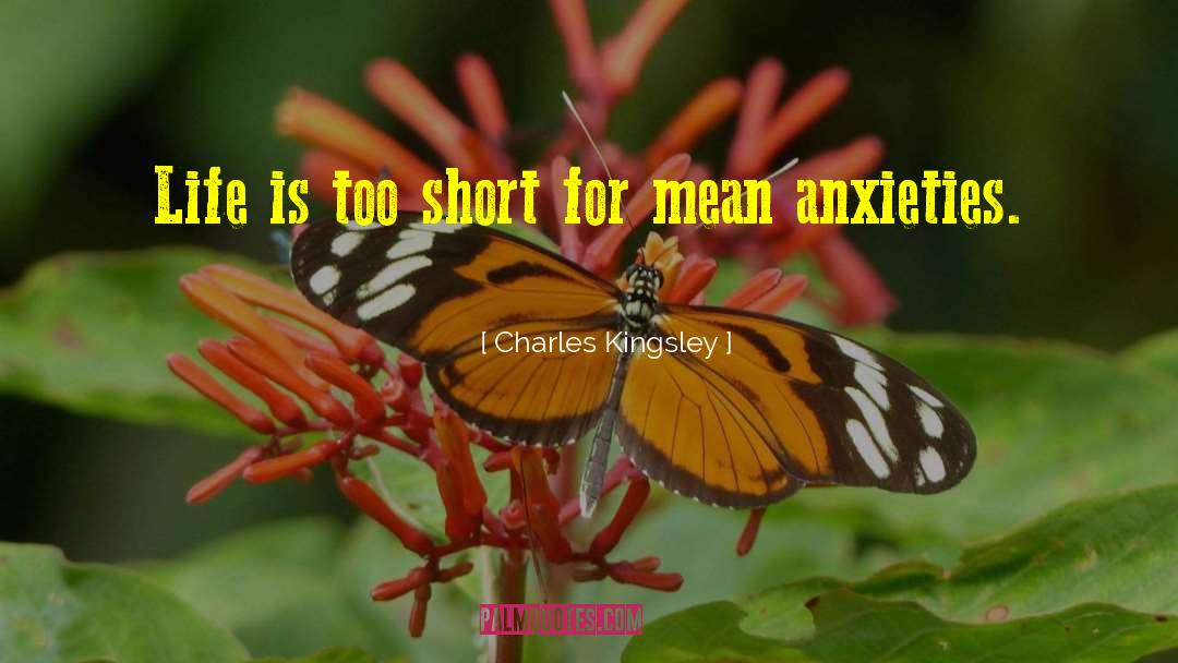 Charles Kingsley Quotes: Life is too short for