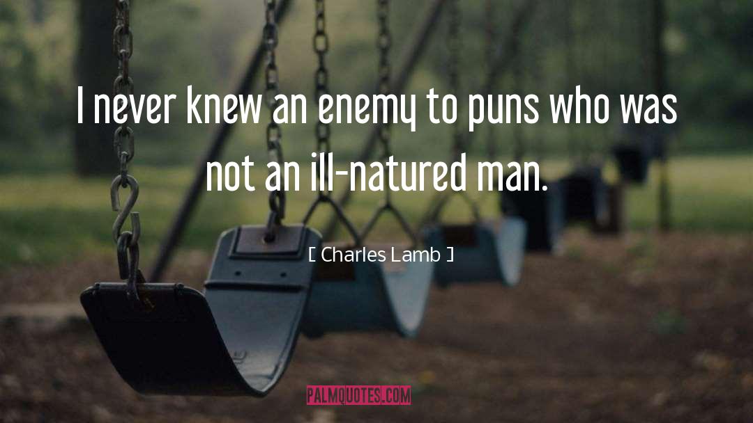 Charles Lamb Quotes: I never knew an enemy