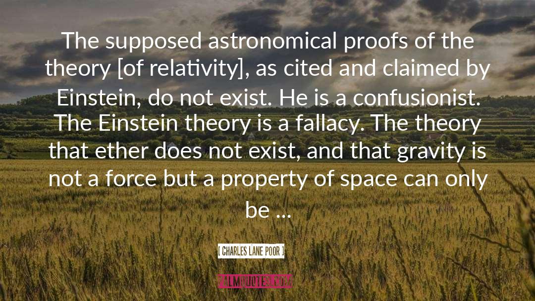 Charles Lane Poor Quotes: The supposed astronomical proofs of