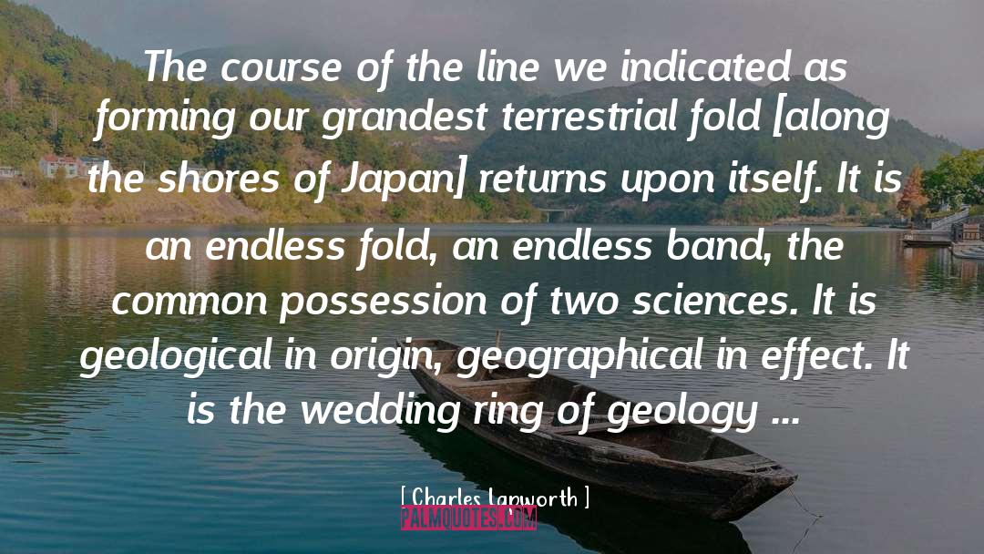 Charles Lapworth Quotes: The course of the line