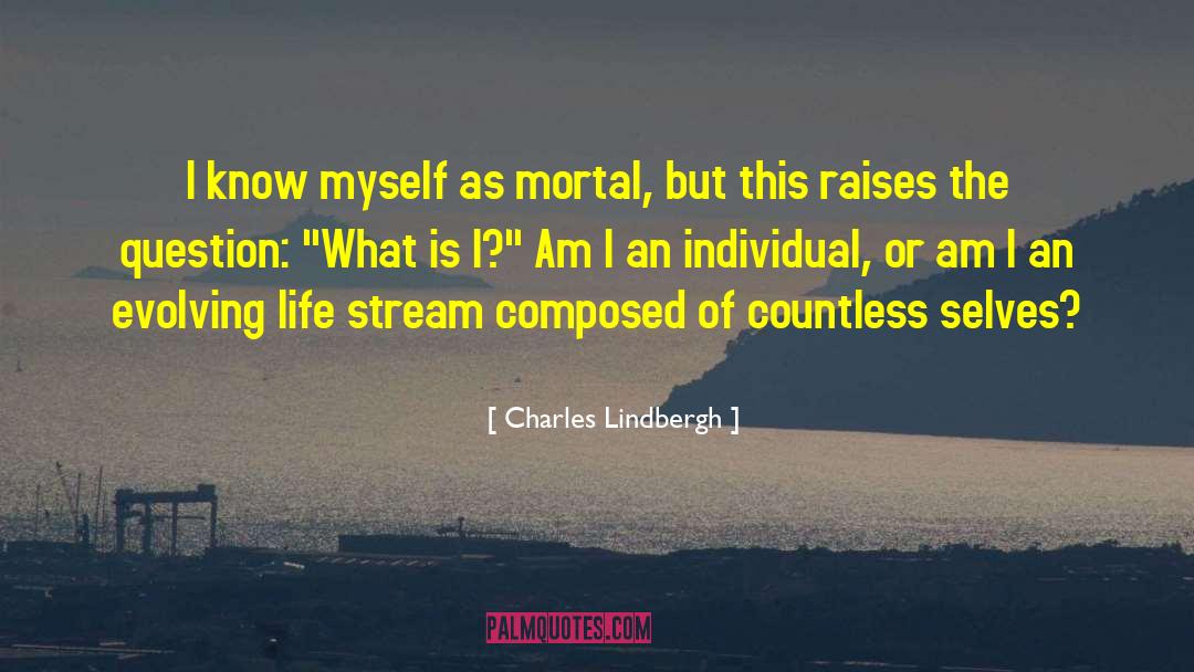 Charles Lindbergh Quotes: I know myself as mortal,