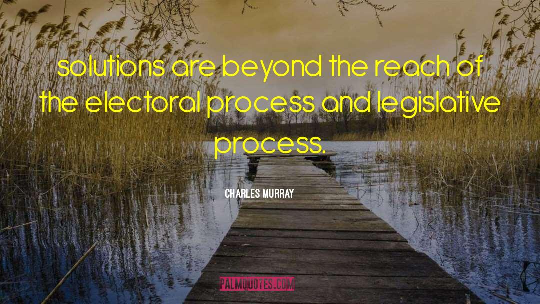 Charles Murray Quotes: solutions are beyond the reach