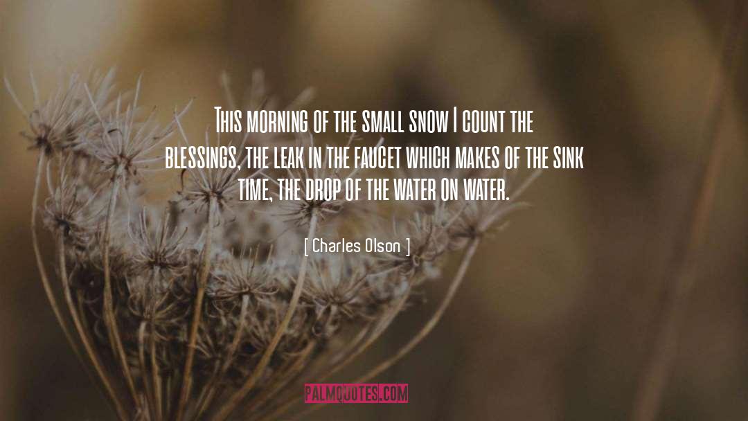 Charles Olson Quotes: This morning of the small