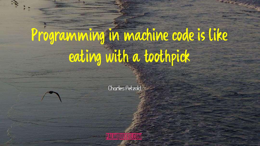 Charles Petzold Quotes: Programming in machine code is