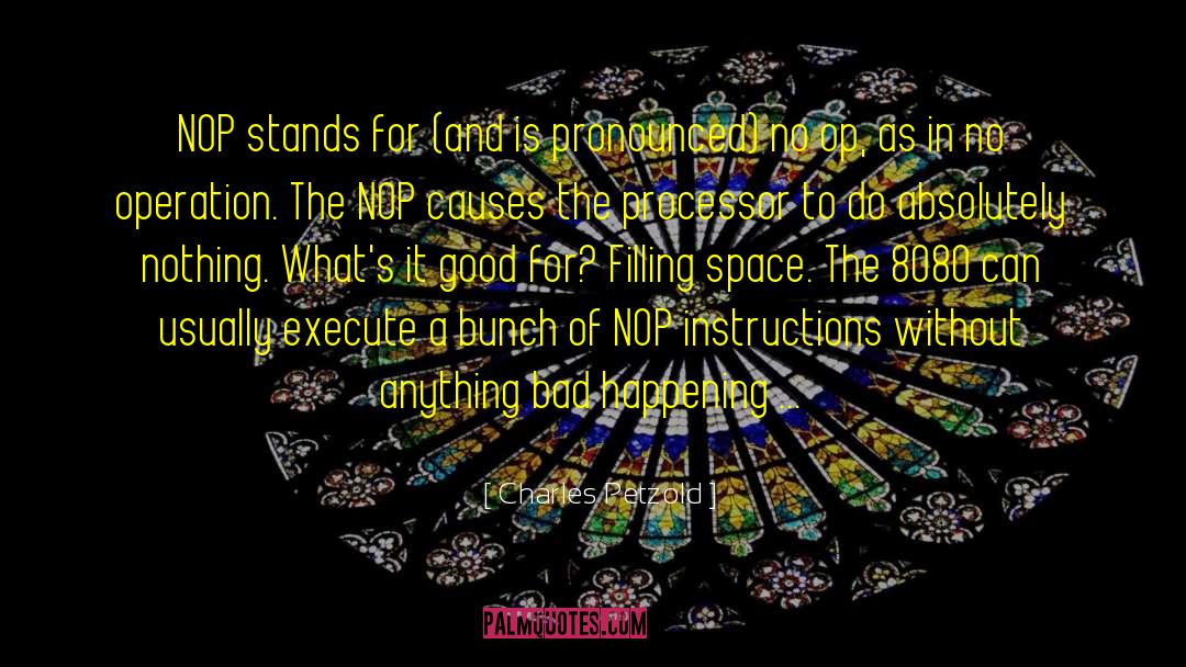 Charles Petzold Quotes: NOP stands for (and is