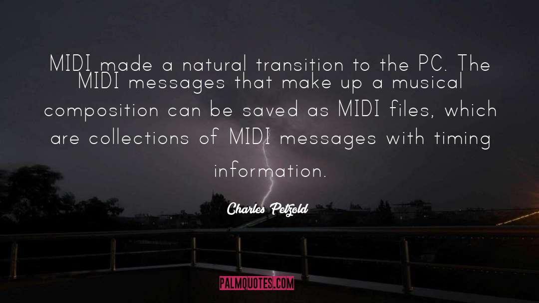 Charles Petzold Quotes: MIDI made a natural transition