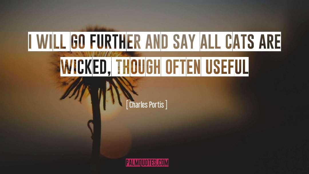 Charles Portis Quotes: I will go further and