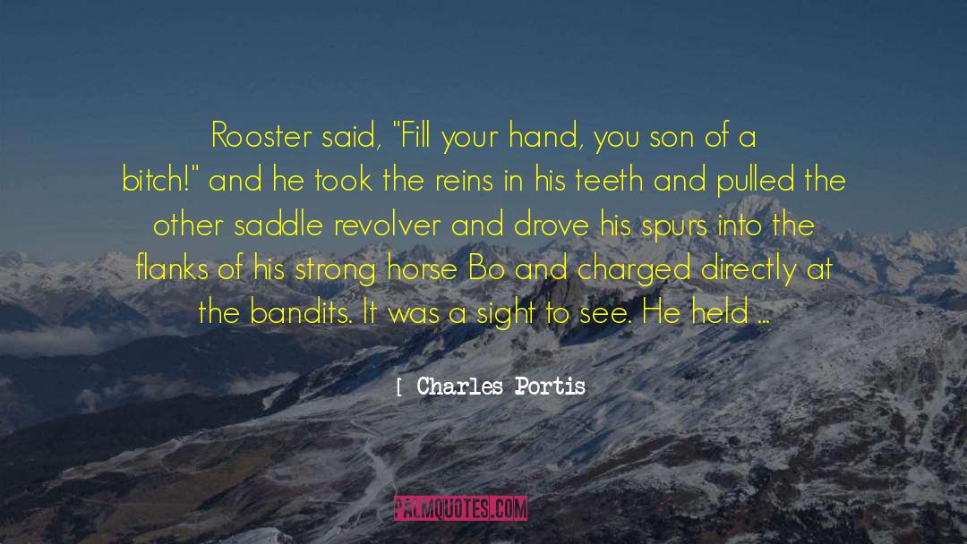 Charles Portis Quotes: Rooster said, 