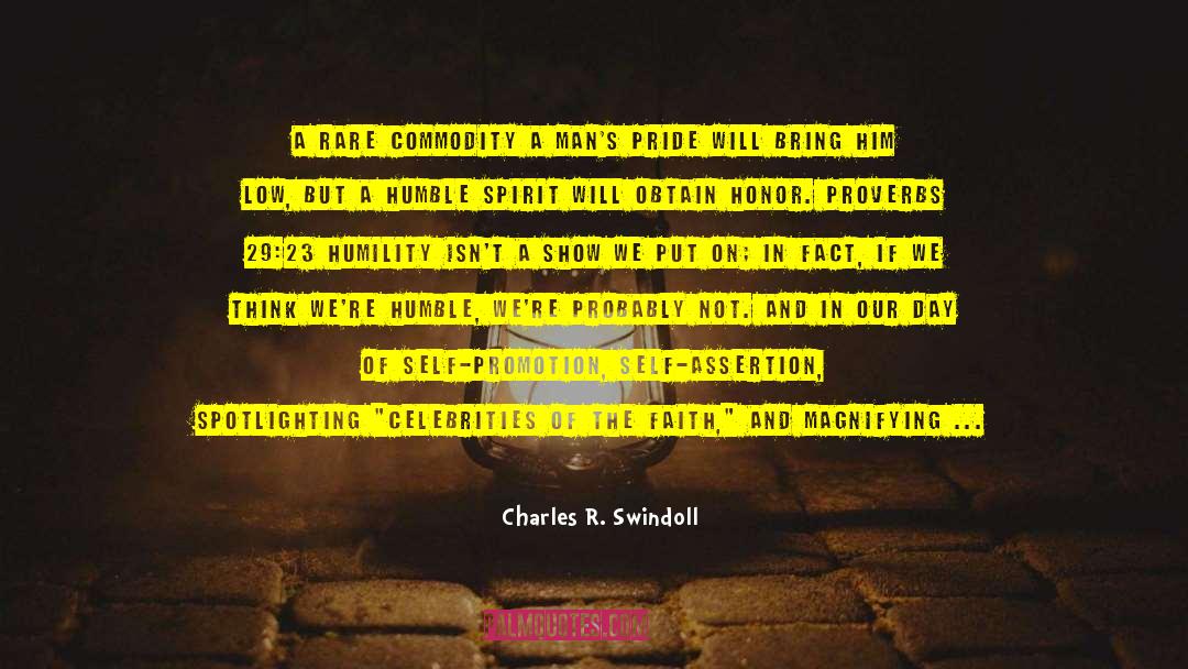 Charles R. Swindoll Quotes: A Rare Commodity A man's