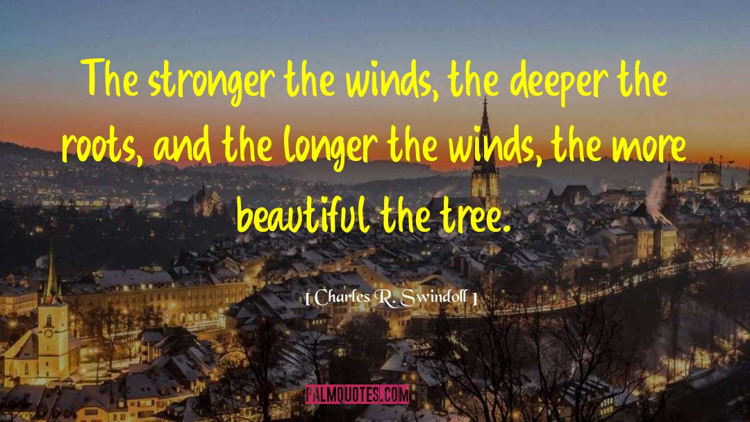 Charles R. Swindoll Quotes: The stronger the winds, the