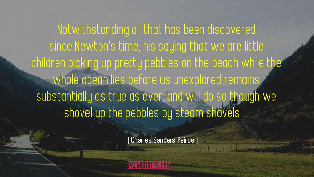 Charles Sanders Peirce Quotes: Notwithstanding all that has been