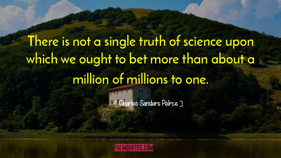 Charles Sanders Peirce Quotes: There is not a single