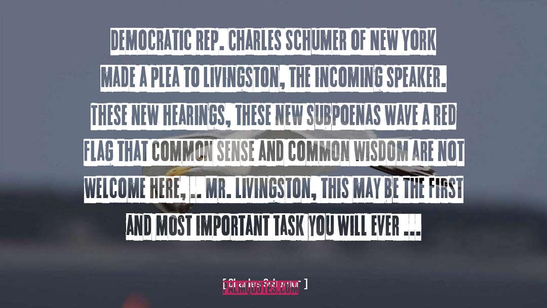 Charles Schumer Quotes: Democratic Rep. Charles Schumer of