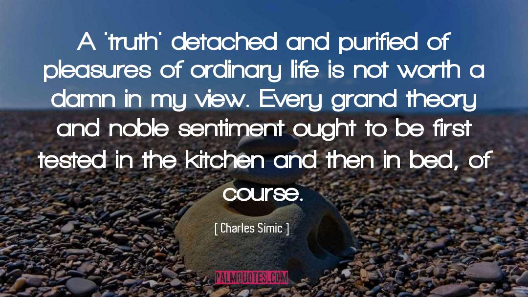 Charles Simic Quotes: A 'truth' detached and purified