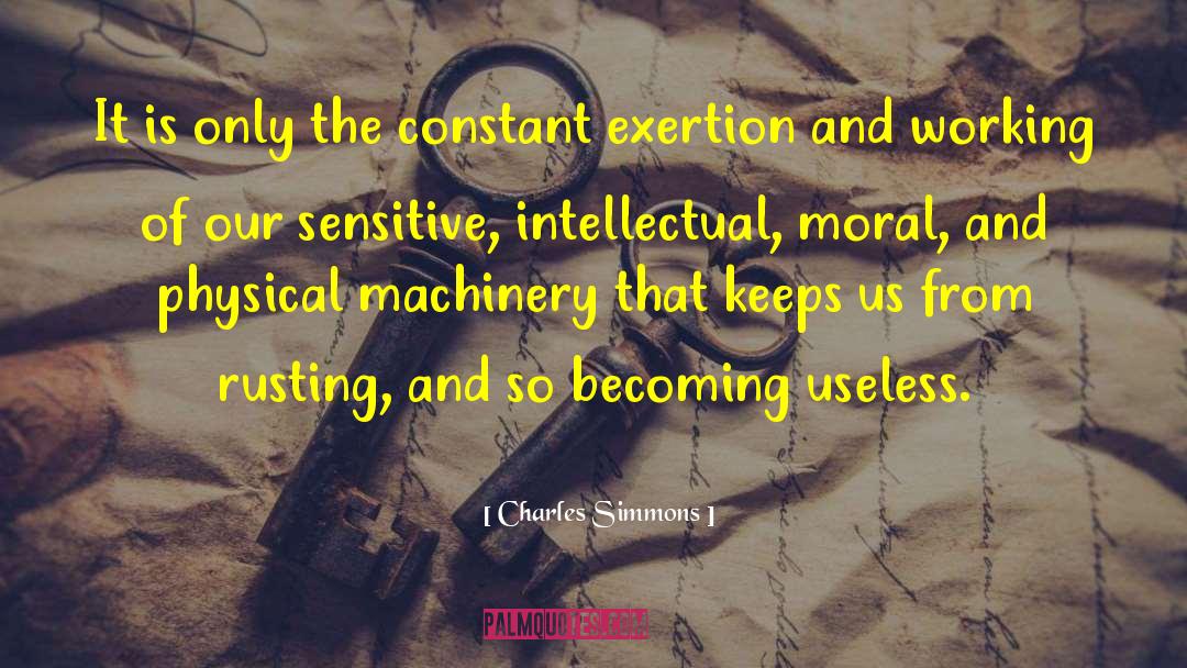Charles Simmons Quotes: It is only the constant