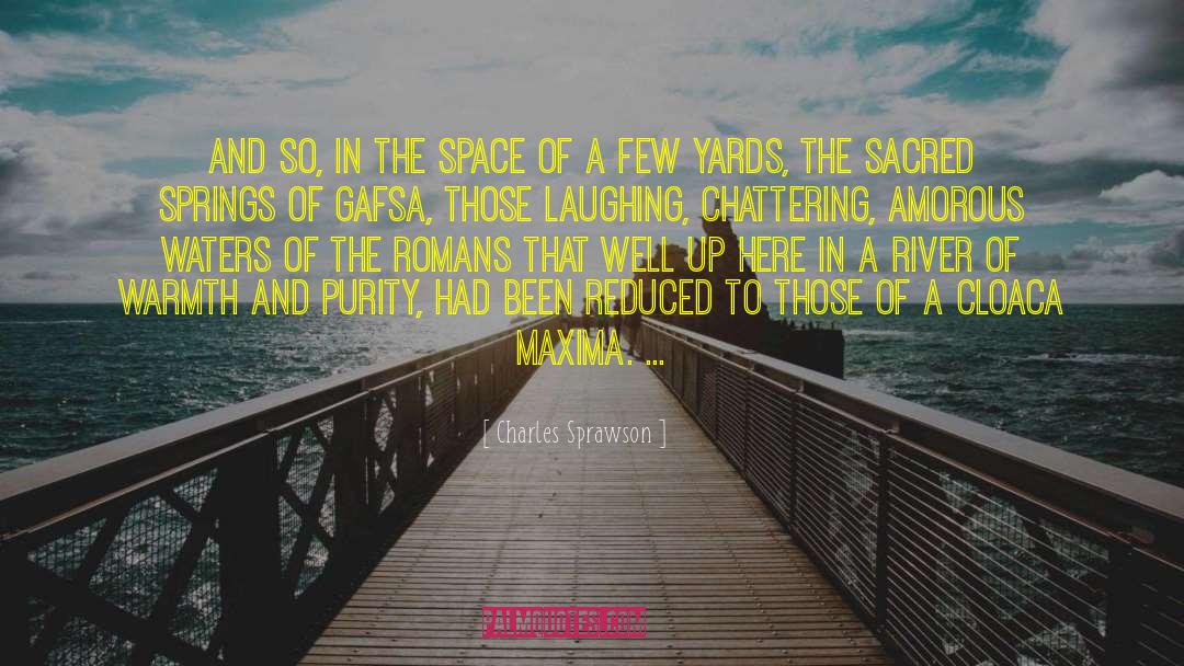 Charles Sprawson Quotes: And so, in the space
