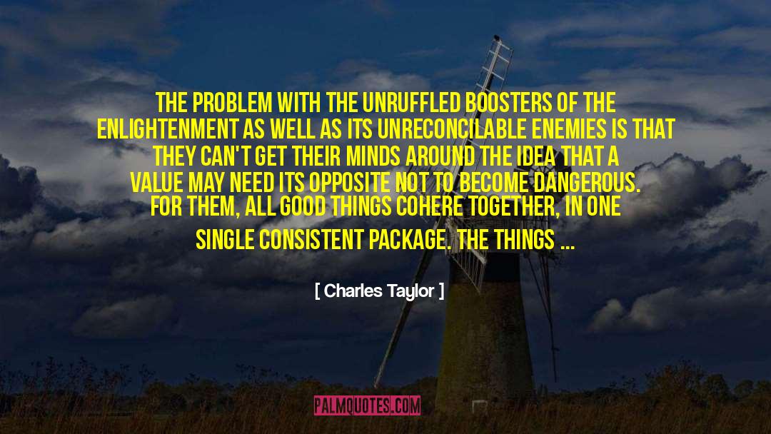 Charles Taylor Quotes: The problem with the unruffled
