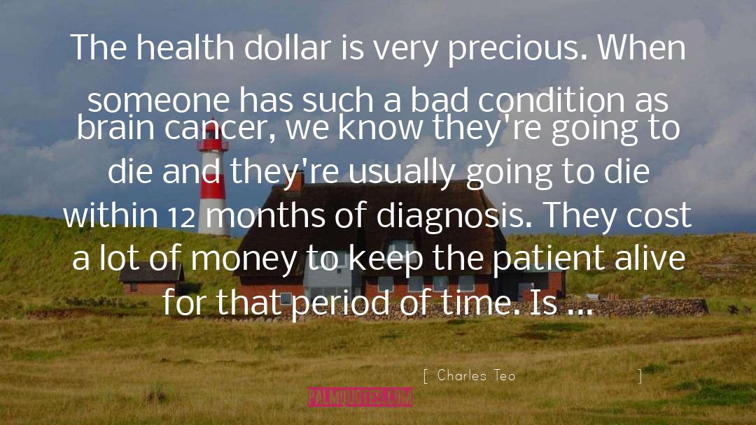 Charles Teo Quotes: The health dollar is very