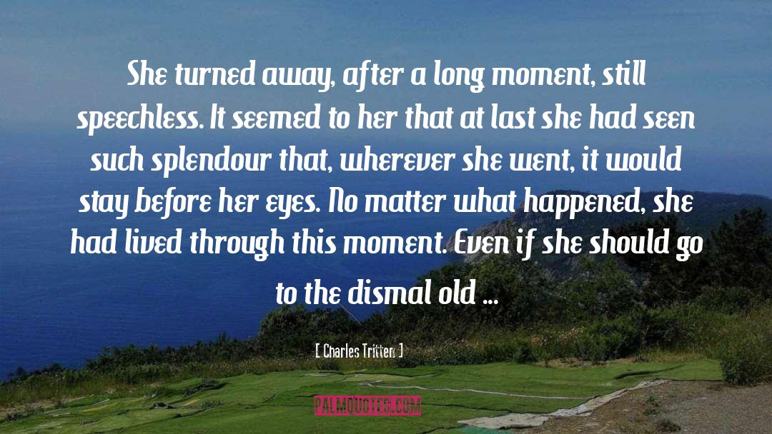 Charles Tritten Quotes: She turned away, after a