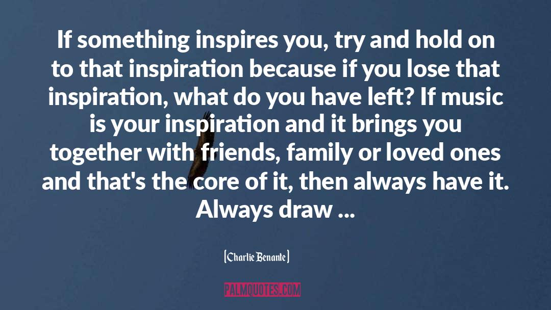 Charlie Benante Quotes: If something inspires you, try