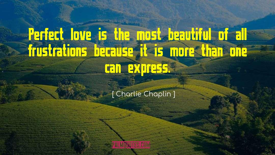 Charlie Chaplin Quotes: Perfect love is the most