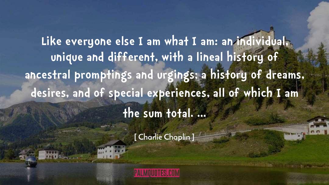 Charlie Chaplin Quotes: Like everyone else I am