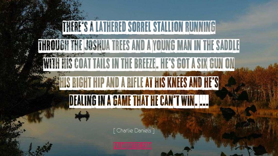 Charlie Daniels Quotes: There's a lathered sorrel stallion