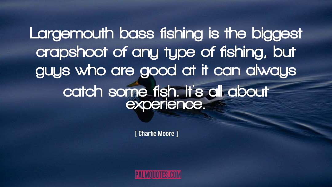 Charlie Moore Quotes: Largemouth bass fishing is the