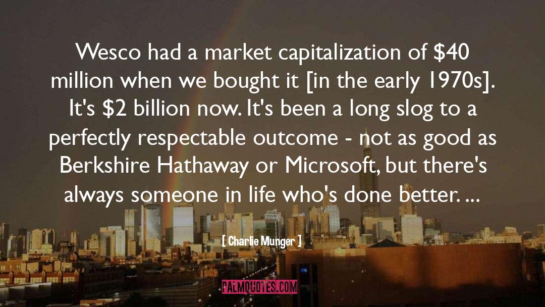 Charlie Munger Quotes: Wesco had a market capitalization