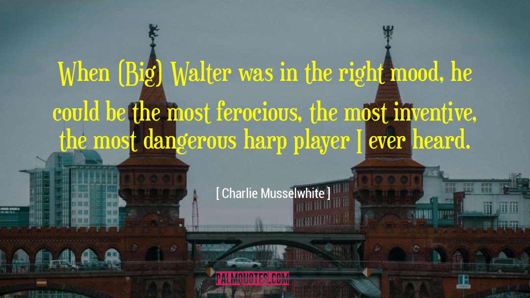 Charlie Musselwhite Quotes: When (Big) Walter was in