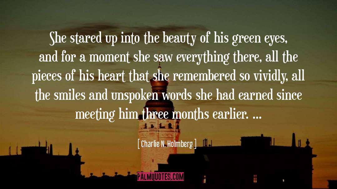 Charlie N. Holmberg Quotes: She stared up into the