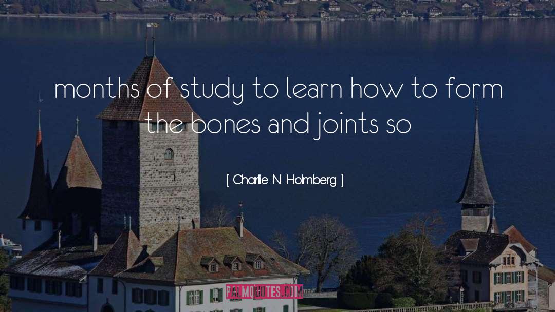 Charlie N. Holmberg Quotes: months of study to learn
