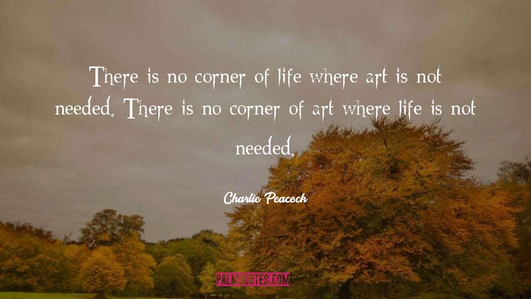 Charlie Peacock Quotes: There is no corner of