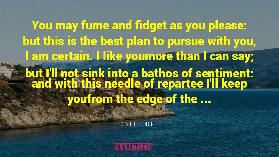 Charlotte Bronte Quotes: You may fume and fidget