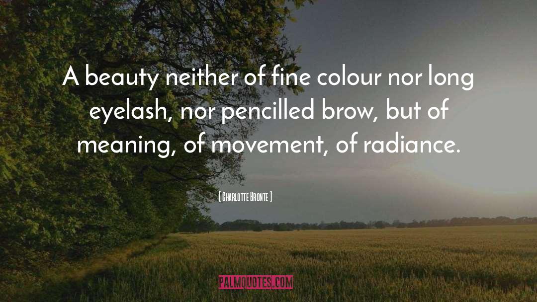 Charlotte Bronte Quotes: A beauty neither of fine