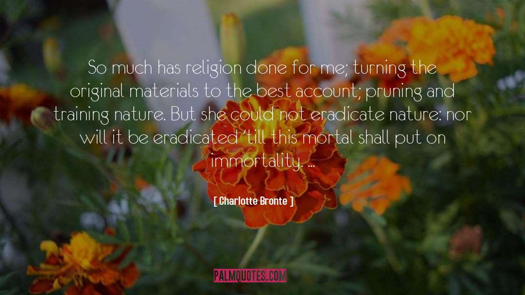 Charlotte Bronte Quotes: So much has religion done