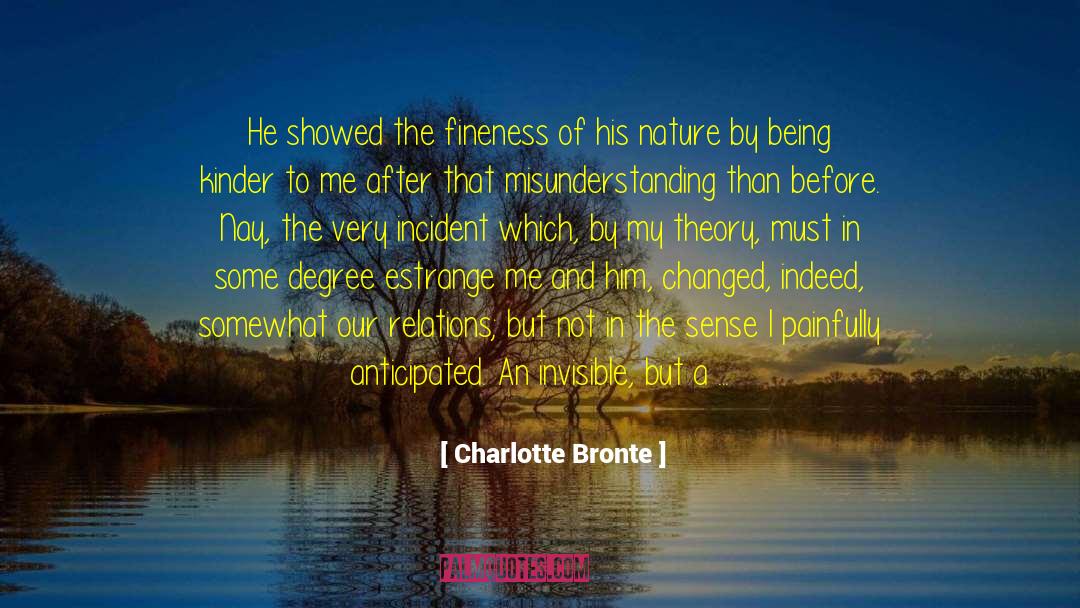 Charlotte Bronte Quotes: He showed the fineness of