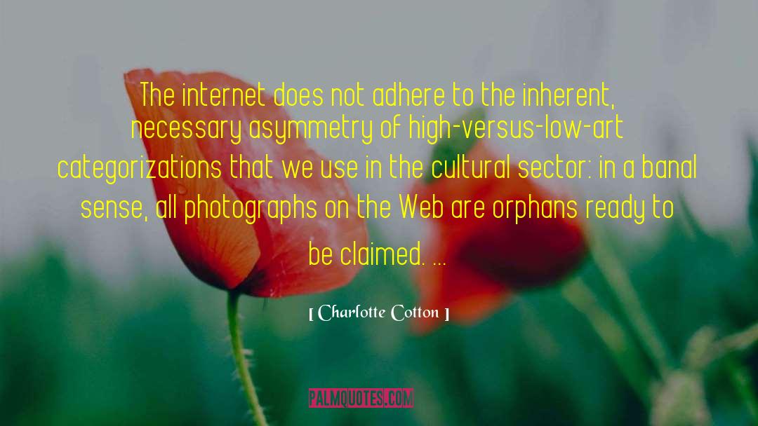 Charlotte Cotton Quotes: The internet does not adhere