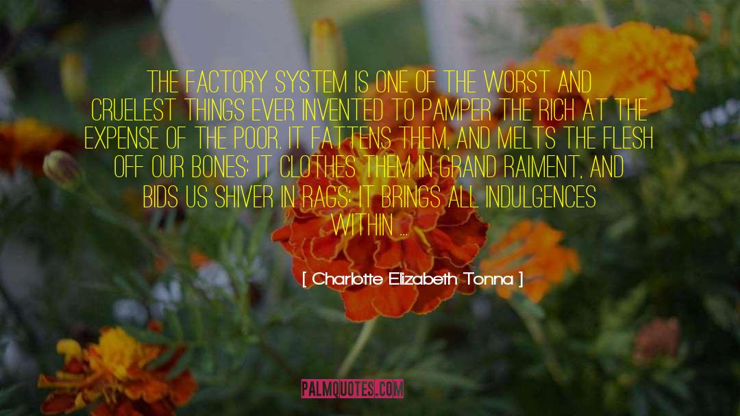 Charlotte Elizabeth Tonna Quotes: The factory system is one
