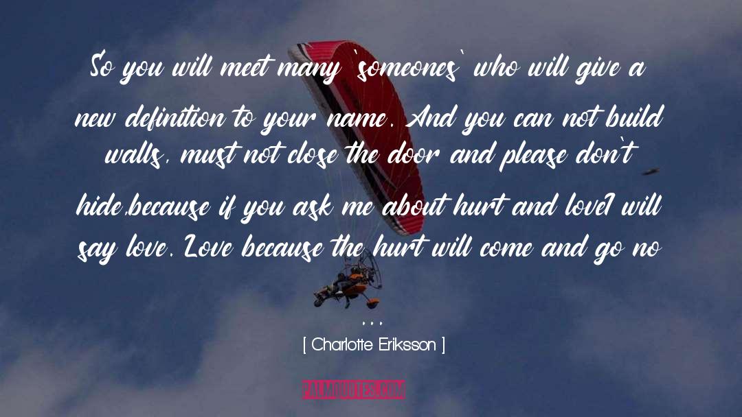 Charlotte Eriksson Quotes: So you will meet many