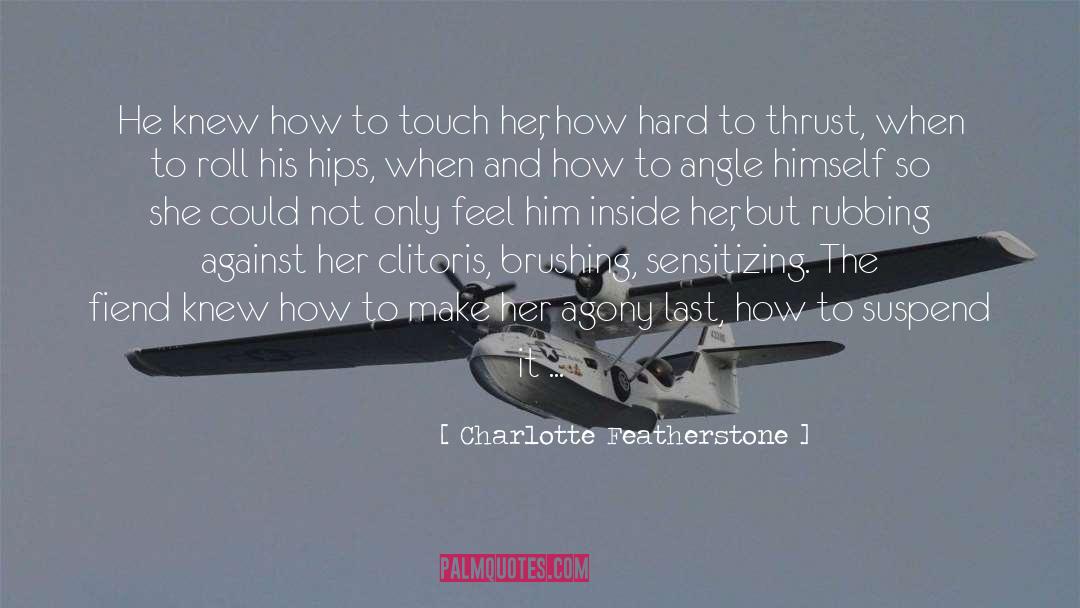 Charlotte Featherstone Quotes: He knew how to touch