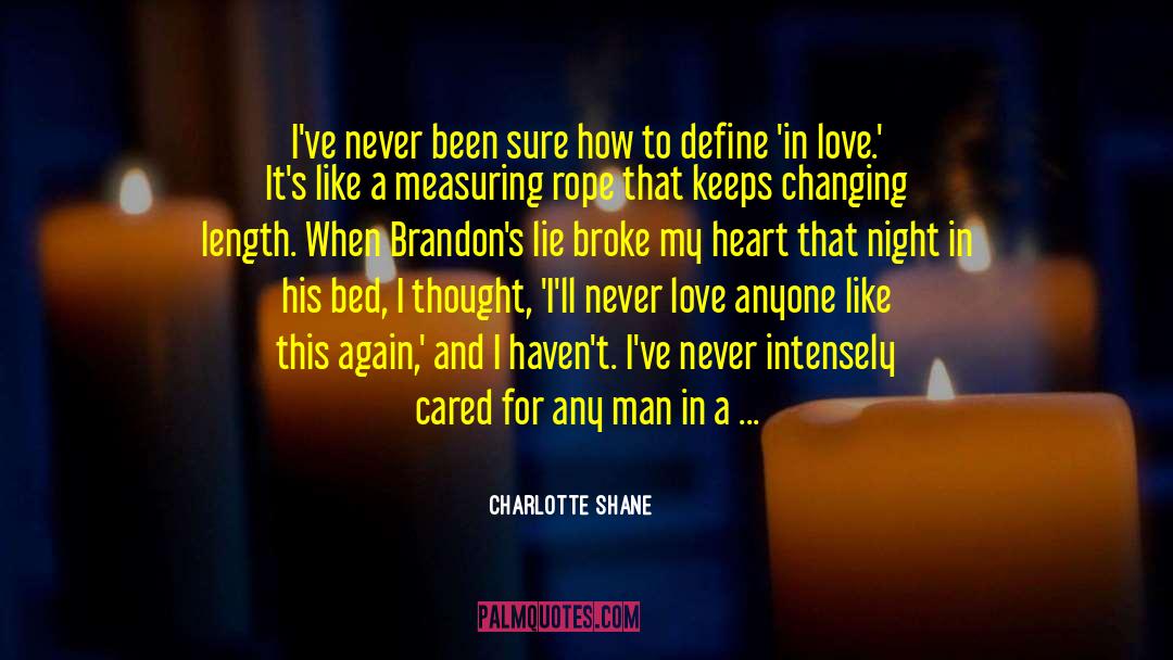 Charlotte Shane Quotes: I've never been sure how
